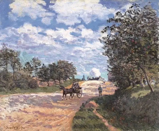 Veien fra Mantes til Choisy-le-Roi - Alfred Sisley