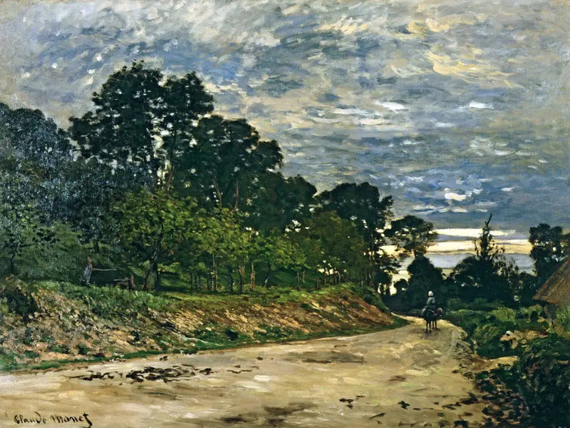 Veien foran Saint-Siméon-gården - Claude Monet