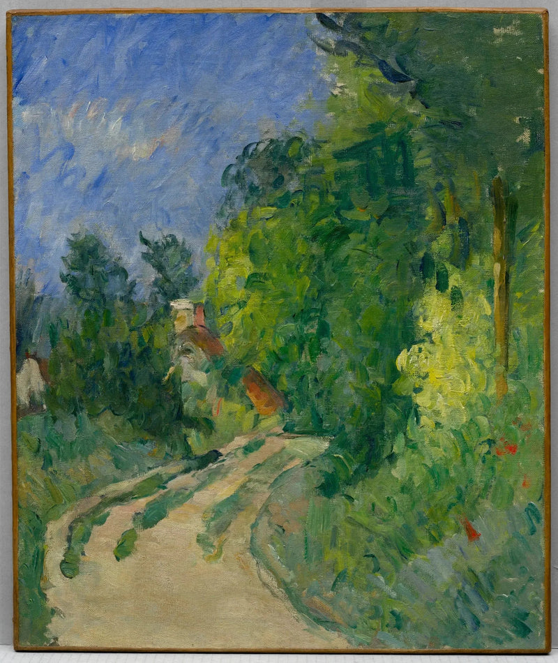 Veien som svinger gjennom skogen - Paul Cézanne
