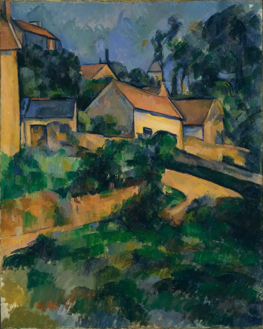 Den svingete veien i Montgeroult - Paul Cézanne