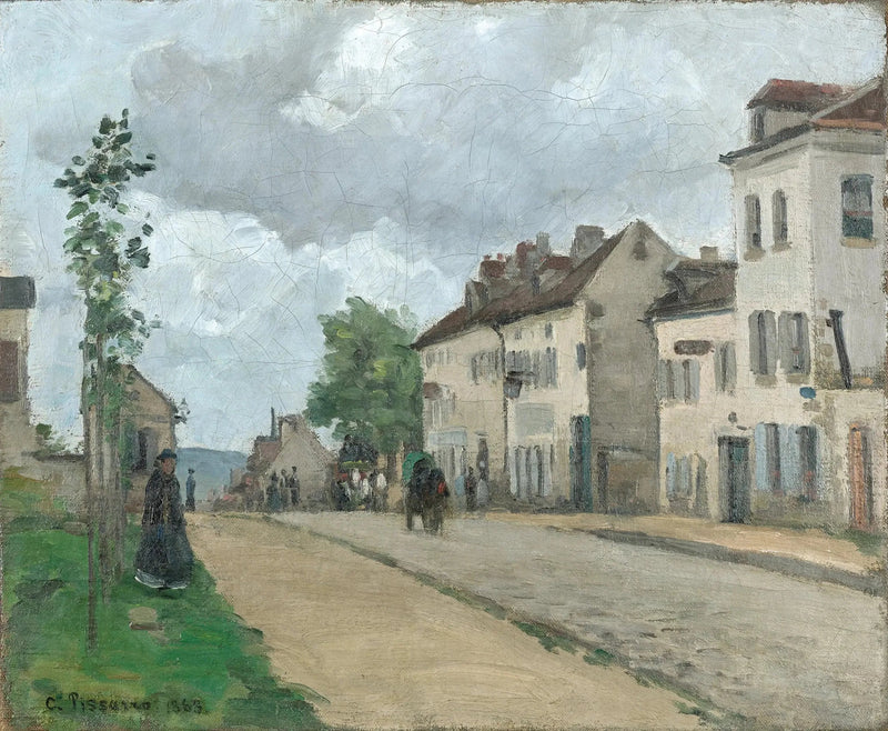Gisorsgata i Pontoise - Camille Pissarro