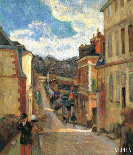 La rue Jouvenet à Rouen - Paul Gauguin - Reproductions de tableaux et peintures haut de gamme