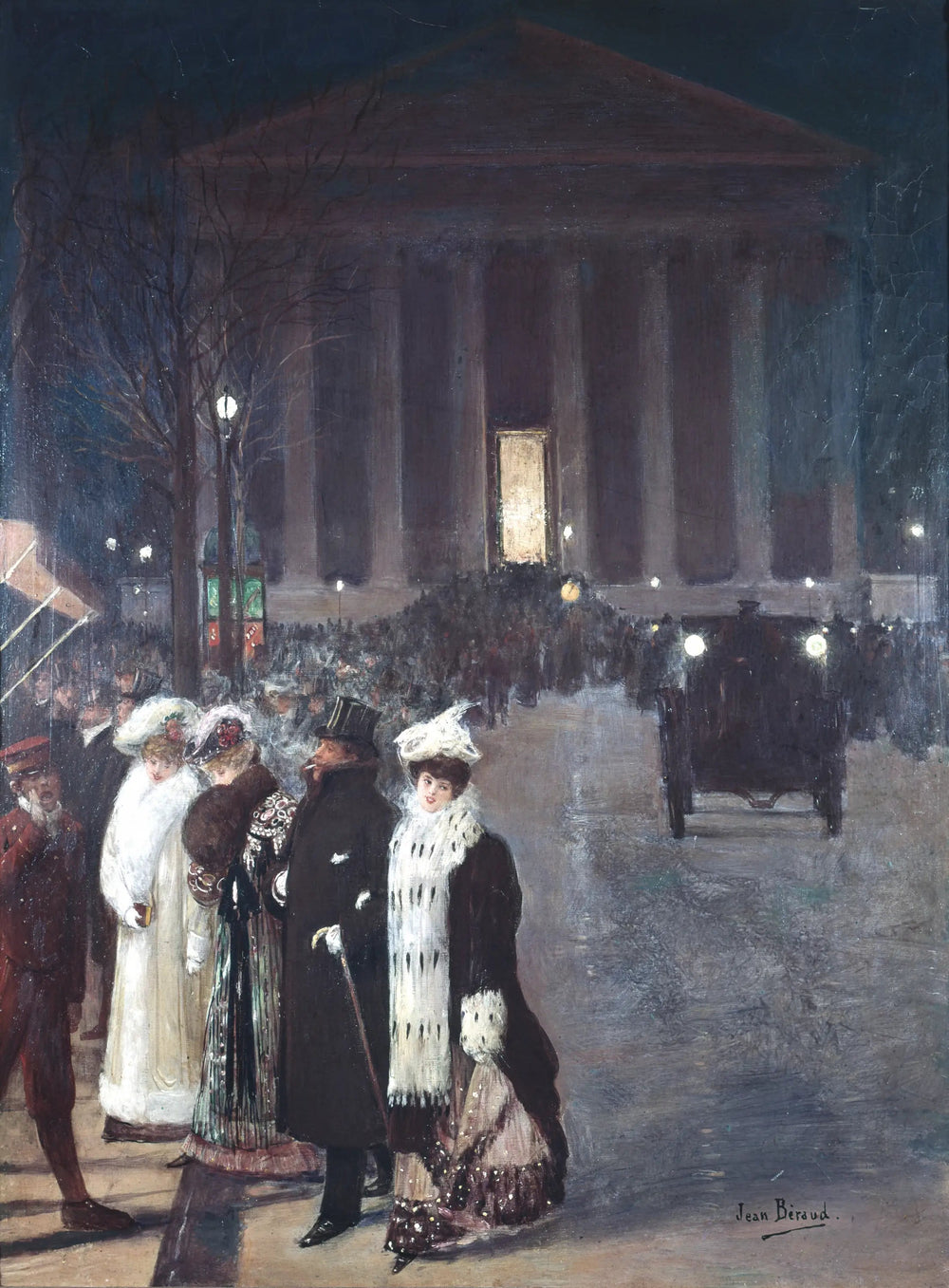 La rue Royale, le soir de Noël - Jean Béraud image 1 reproduction d’œuvre d’art à l’huile