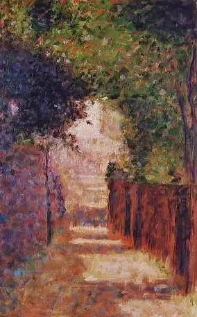 Rue Saint-Vincent, Paris, om våren - Georges Seurat