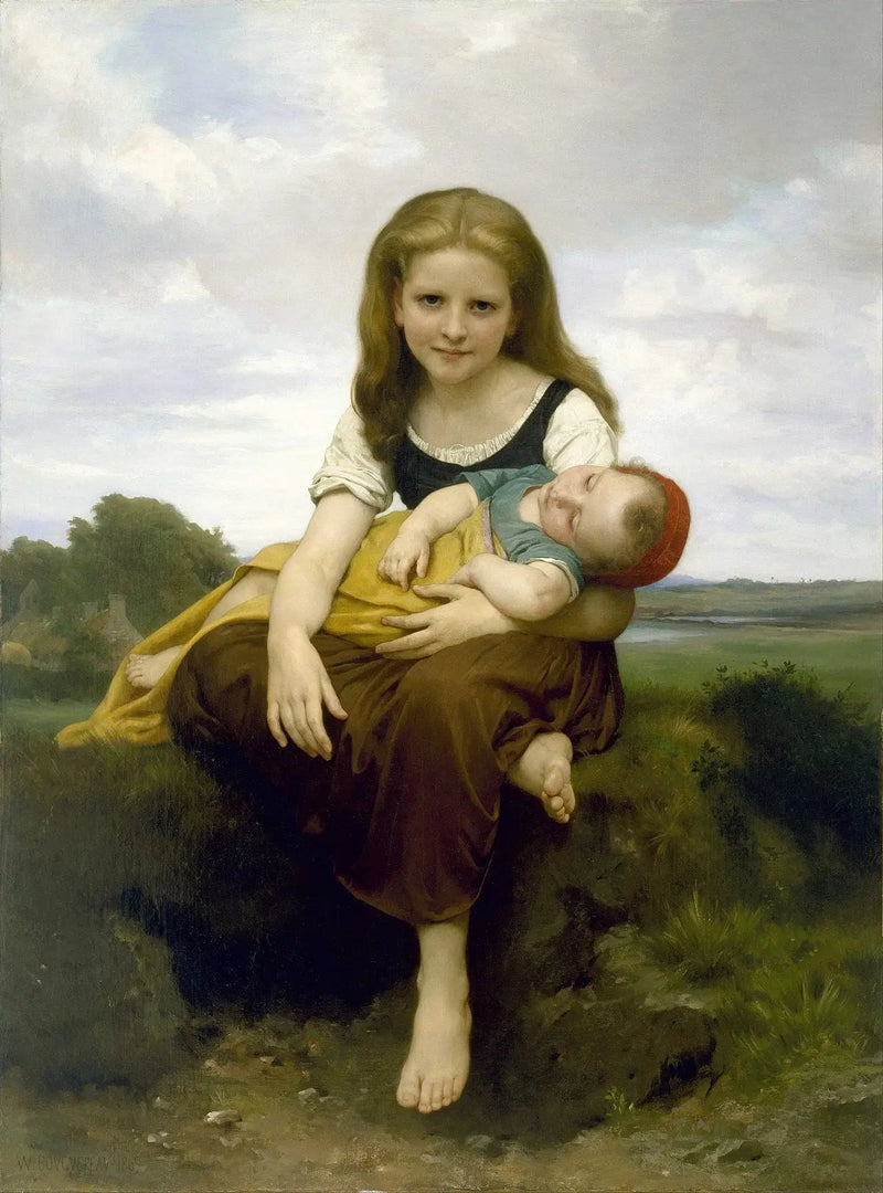 Den eldre søsteren - Bouguereau