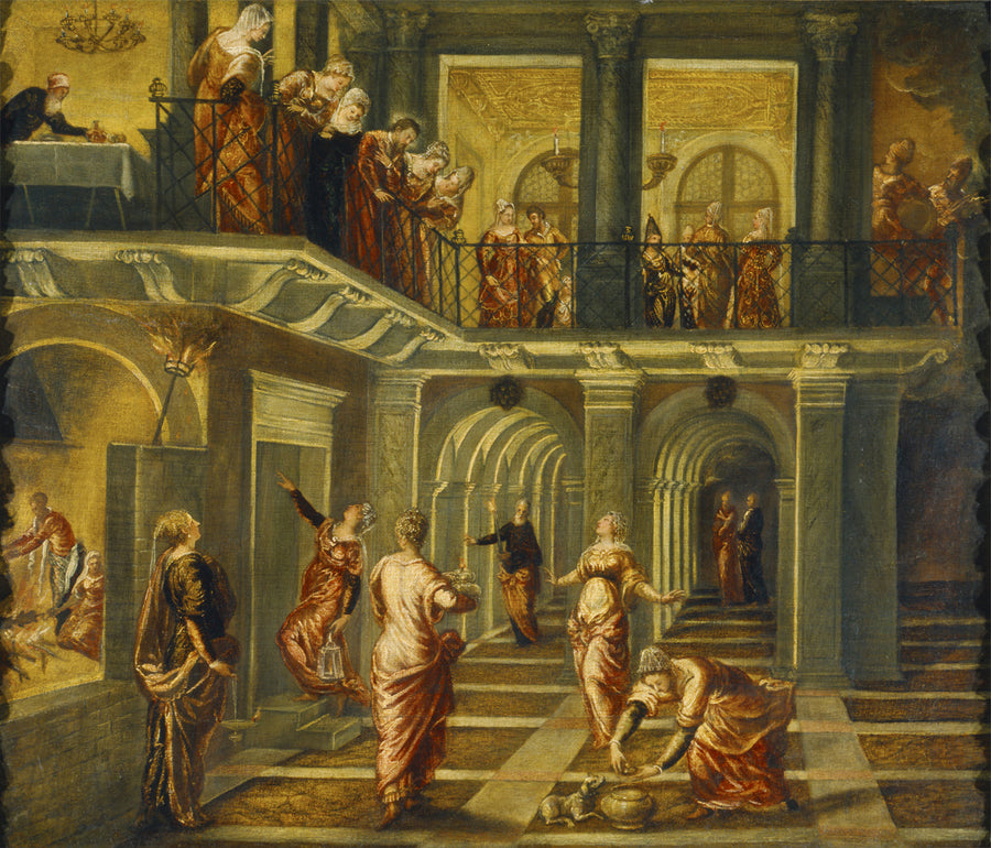 Den vise og de gale jomfruene - Jacopo Tintoretto