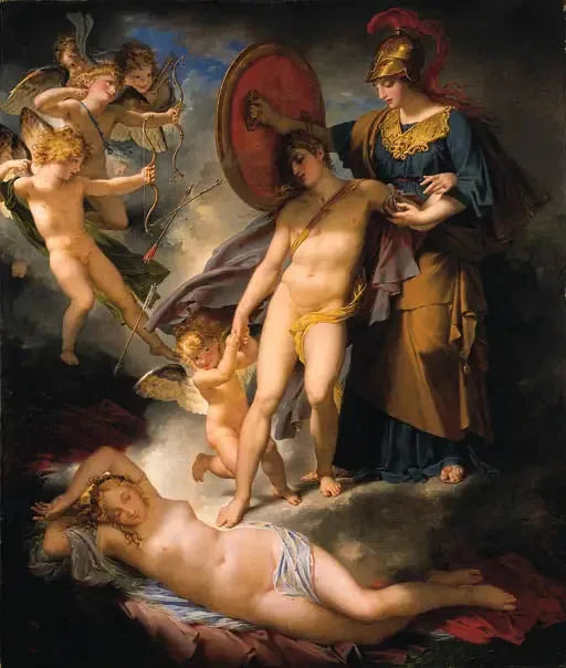 Visdommen som beskytter ungdommen mot kjærlighetens trekk - Charles Meynier

Source:
La Sagesse préservant l'Adolescence des traits de l'Amour - Charles Meynier