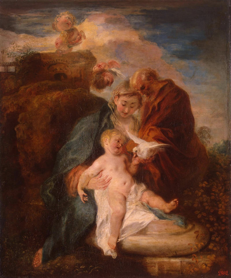 Den hellige familie - Antoine Watteau