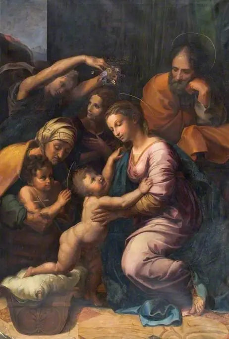 Den hellige familie av Frans I - Raphael Sanzio