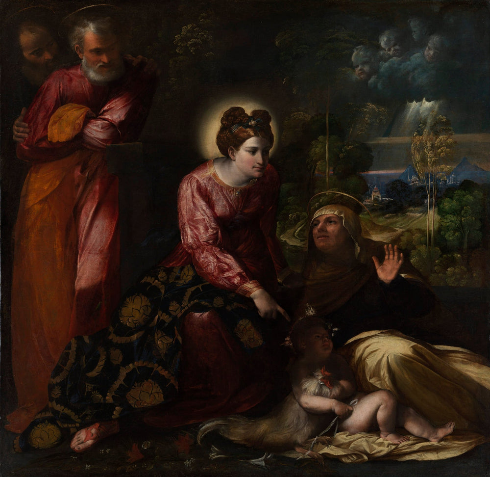 La Sainte Famille - Dosso Dossi image 1 copie de tableau peinte à la main