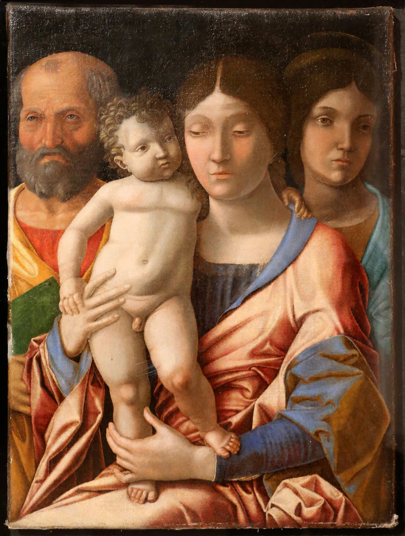 Den hellige familie og Marie-Magdalena - Andrea Mantegna
