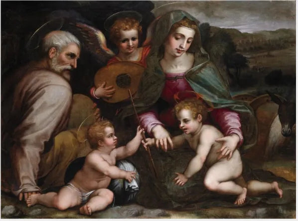 Den hellige familie - Francesco Salviati