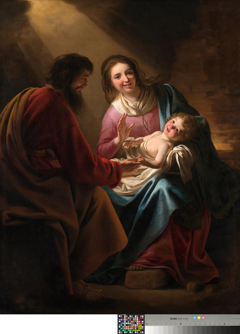 Den hellige familie - Gerrit van Honthorst