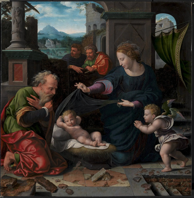 Den hellige familie - Joos van Cleve