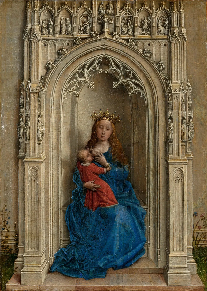 Den hellige jomfru med barn Jesus. - Rogier van der Weyden