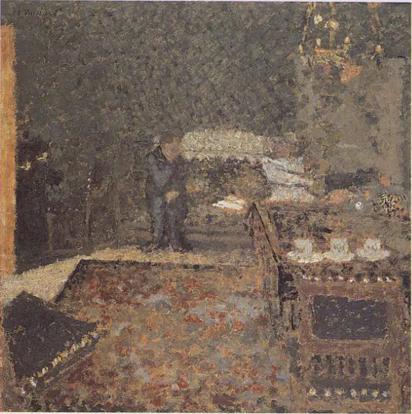 Félix Vallotton sitt spisestue på La Naz - Édouard Vuillard