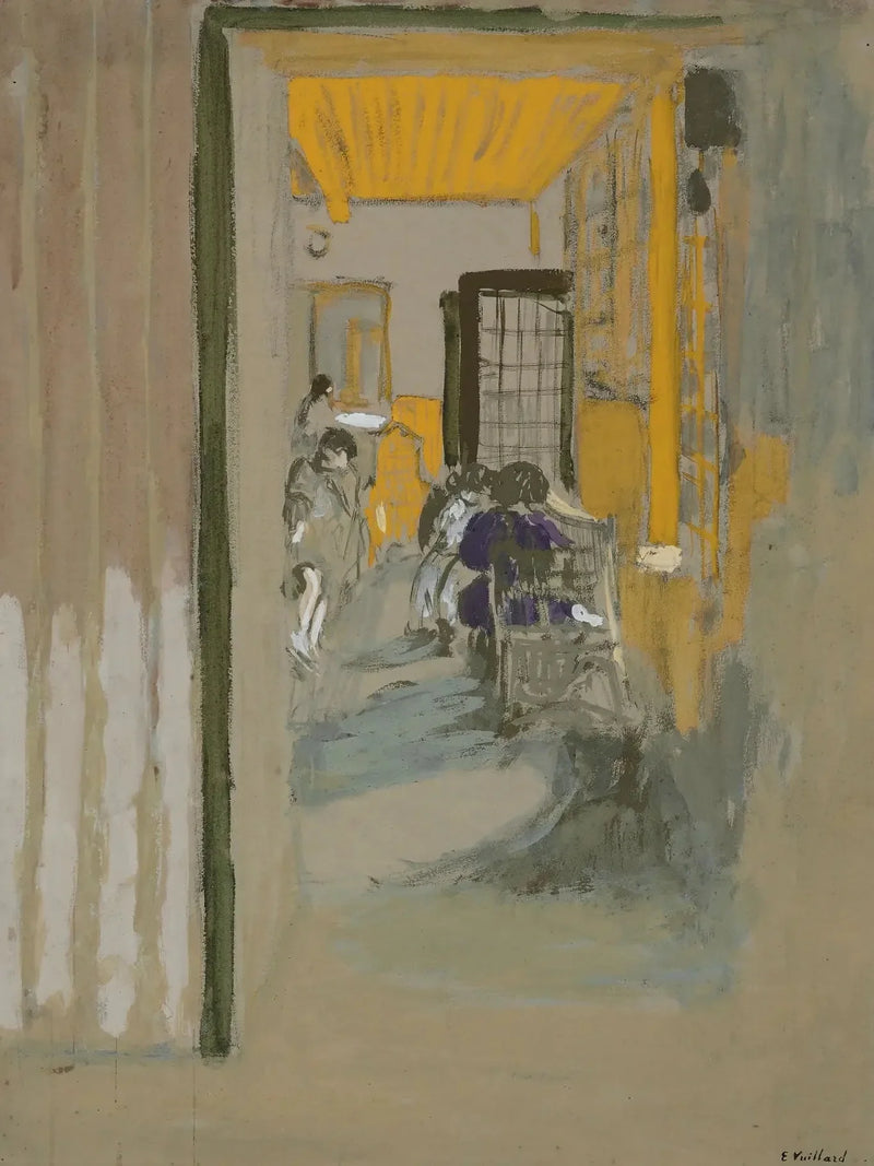 Studierommet i Pavillons - Édouard Vuillard
