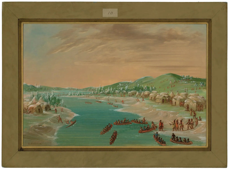 La Salle og hans følge ankommer Illinois-landsbyen. 1. januar 1680 - George Catlin

Source:
La Salle et son cortège arrivent au village des Illinois. 1er janvier 1680 - George Catlin