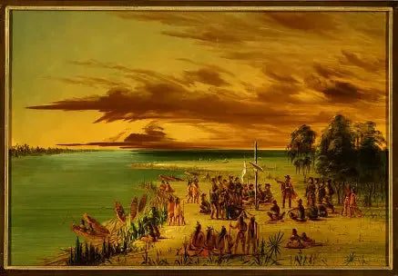 La Salle hevder Louisiana for Frankrike. 9. april 1682 - George Catlin

Source:
La Salle revendique la Louisiane pour la France. 9 avril 1682 - George Catlin