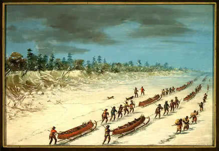 La Salle som krysser innsjøen Michigan på isen. 8. desember 1681 - George Catlin

Source:
La Salle traversant le lac Michigan sur la glace. 8 décembre 1681 - George Catlin