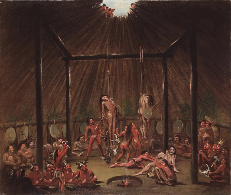 Scenen av kuttingen, Mandan O-kee-pa-seremonien - George Catlin

Source:
La scène de la coupe, cérémonie du Mandan O-kee-pa - George Catlin