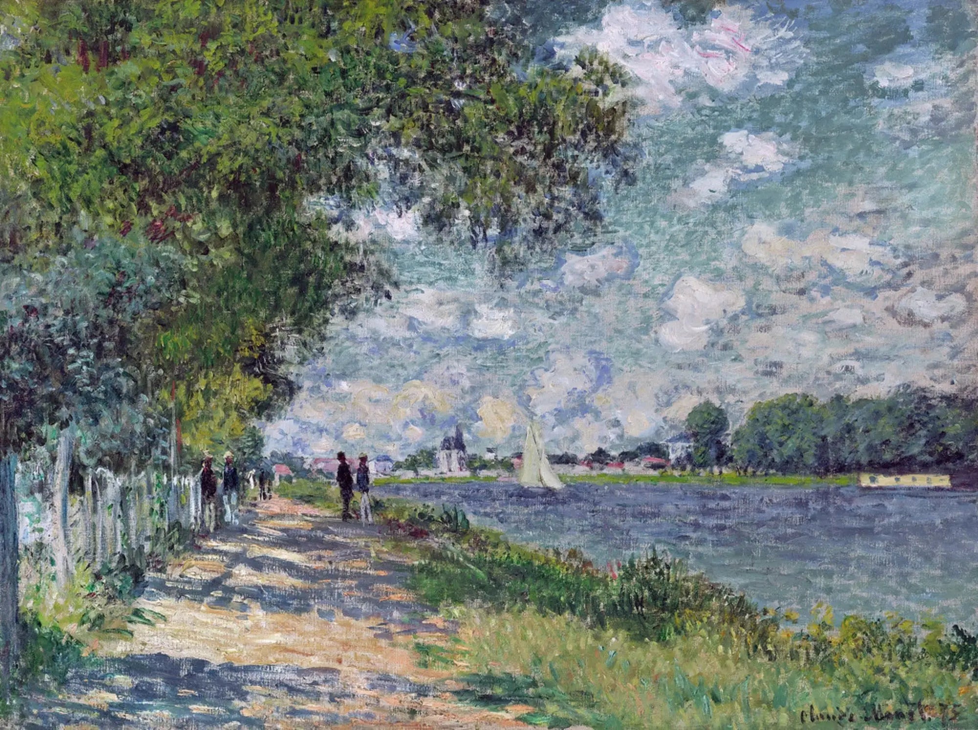 Reproduction du tableau « La Seine à Argenteuil - Claude Monet » par Alpha Reproduction en peinture à l’huile