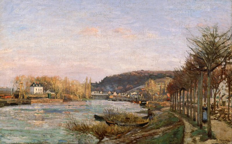 Seinen i Bougival - Camille Pissarro
