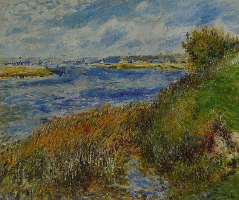 La Seine ved Champrosay - Pierre-Auguste Renoir