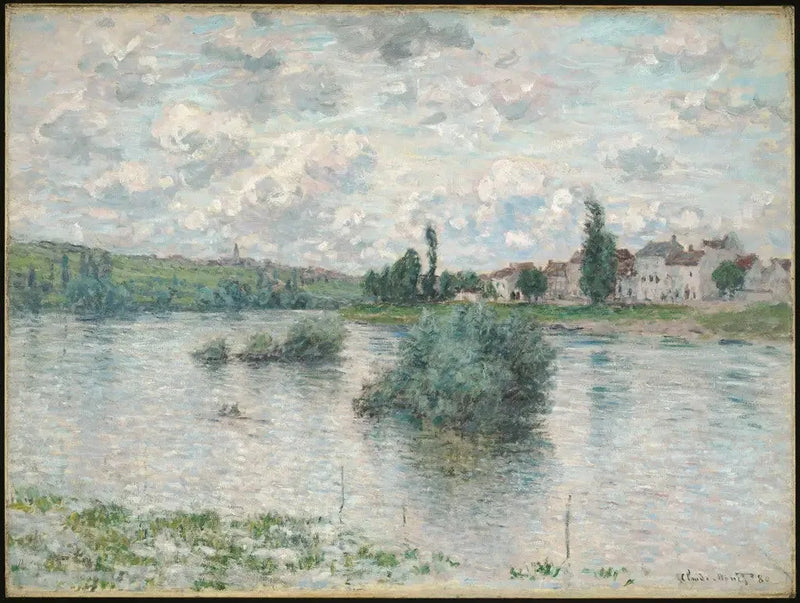 Seinen i Lavacourt - Claude Monet