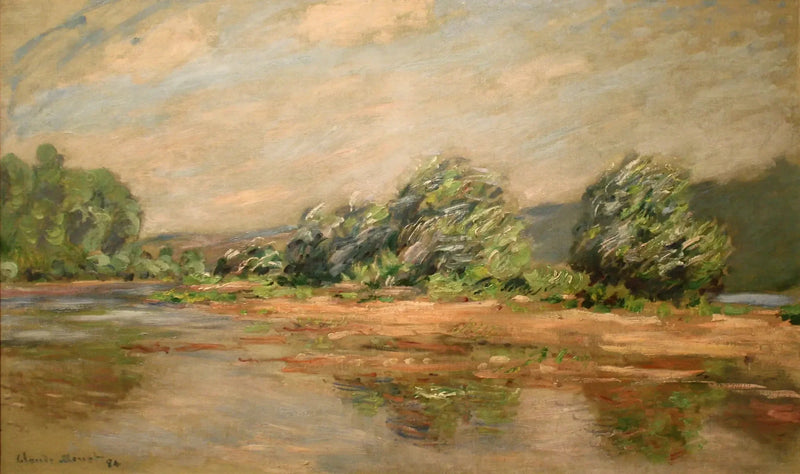 Seinen ved Port-Villez - Claude Monet