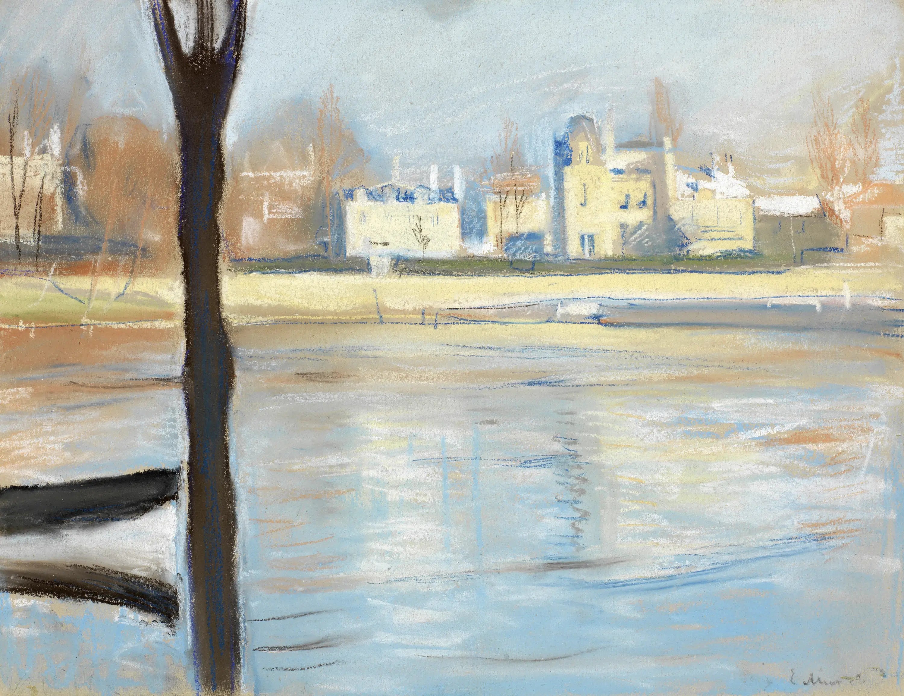 Reproduction du tableau « La Seine à Saint-Cloud - Edvard Munch » par Alpha Reproduction en peinture à l’huile
