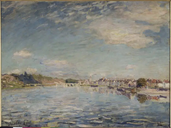 Seinen ved Saint-Mammès - Alfred Sisley