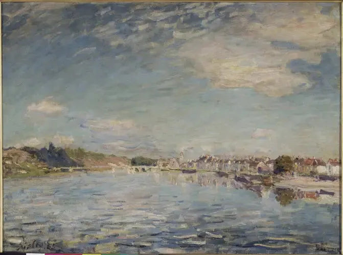 Seinen ved Saint-Mammès - Alfred Sisley