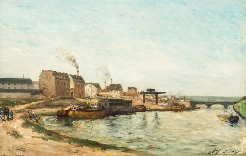 Seinen ved Grenelle-broen - Paul Gauguin