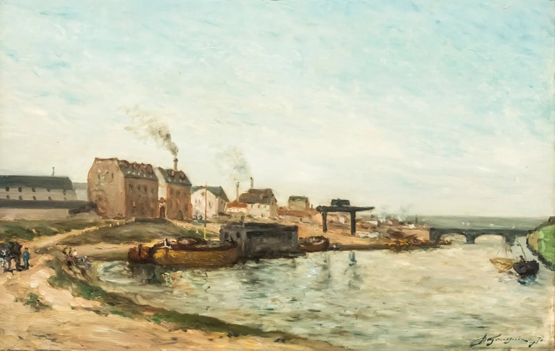 Seinen ved Grenelle-broen - Paul Gauguin