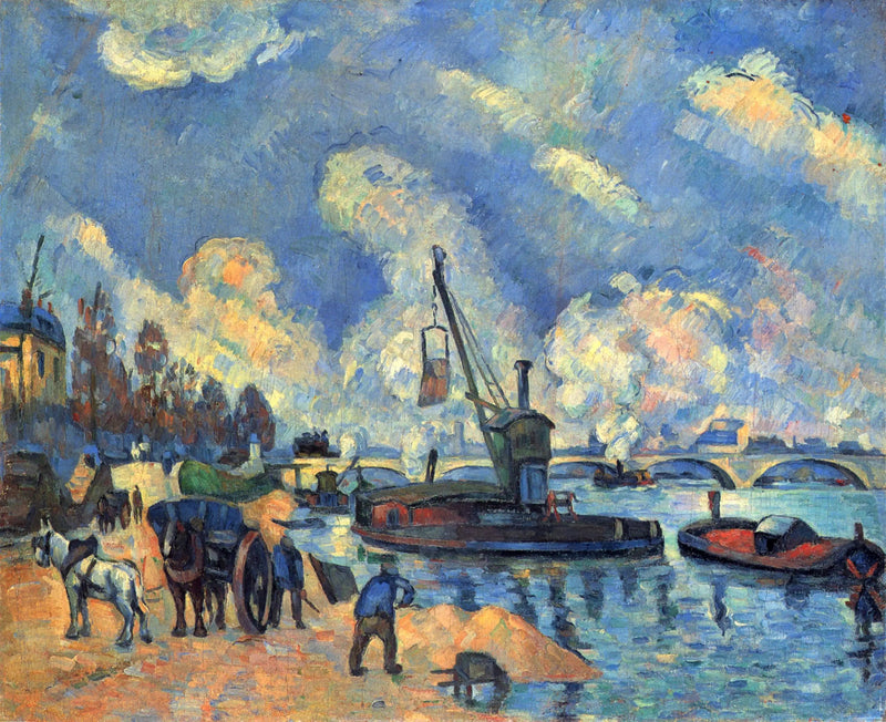Seinen ved Austerlitz-kaien - Paul Cézanne
