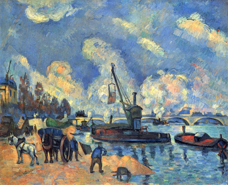 Seinen ved Austerlitz-kaien - Paul Cézanne