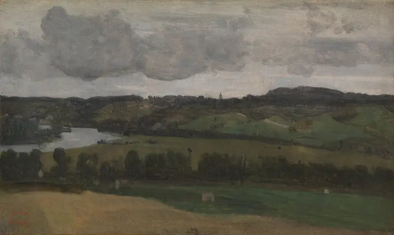 Seinen nær Rouen - Jean-Baptiste Camille Corot