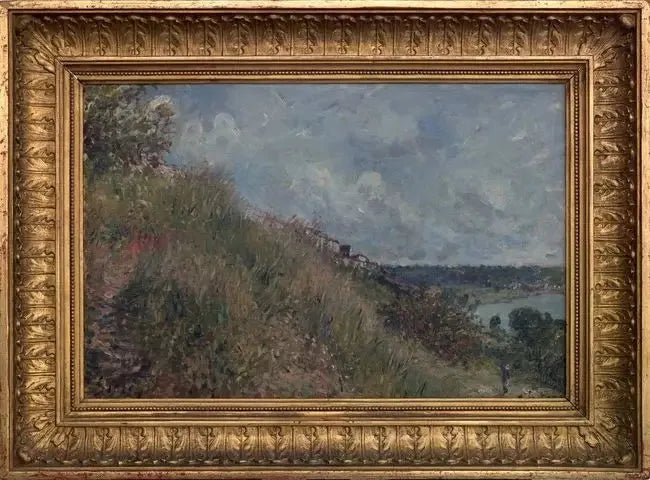 Seinen, sett fra By-haugene - Alfred Sisley