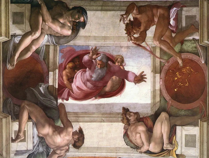 Skille mellom land og vann - Michelangelo