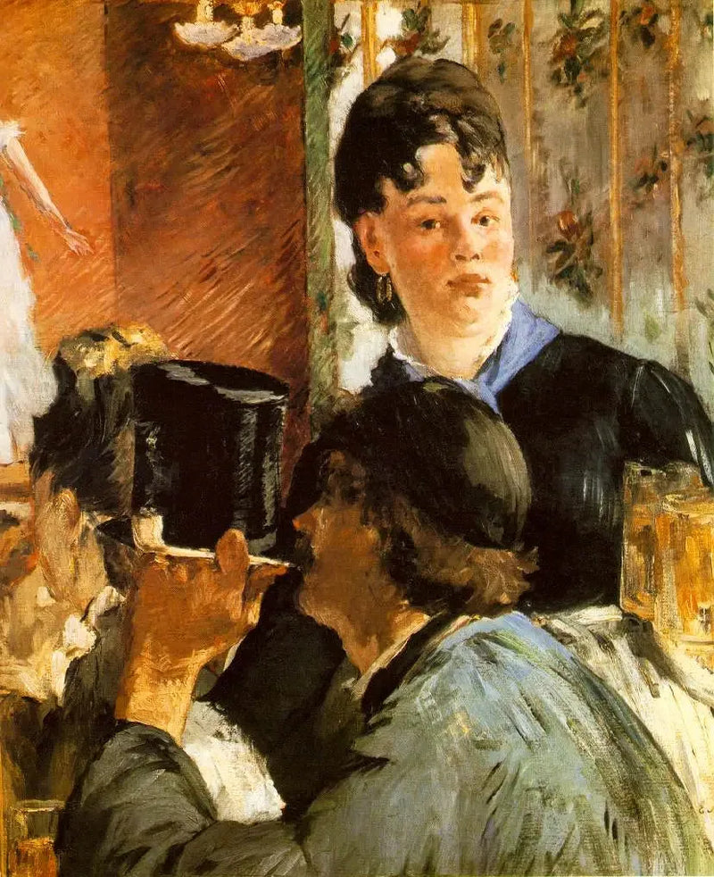 Servitris med ølkrus - Édouard Manet