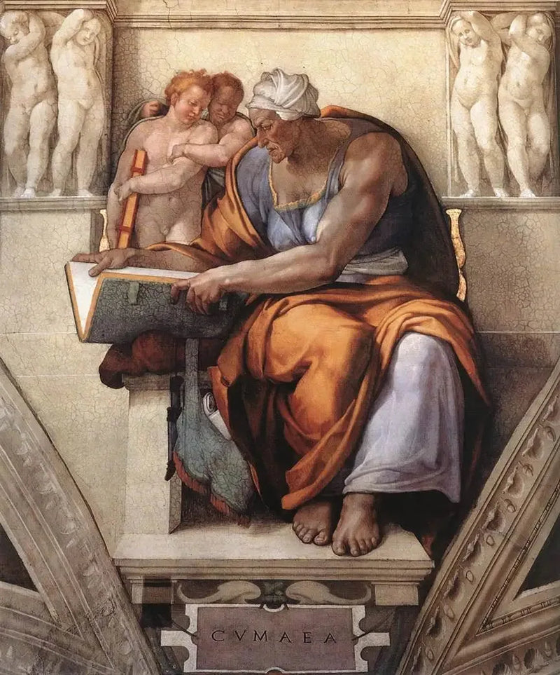 Cumae-sibylle - Michelangelo