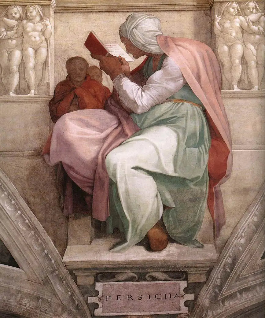 Den persiske Sibylle - Michelangelo