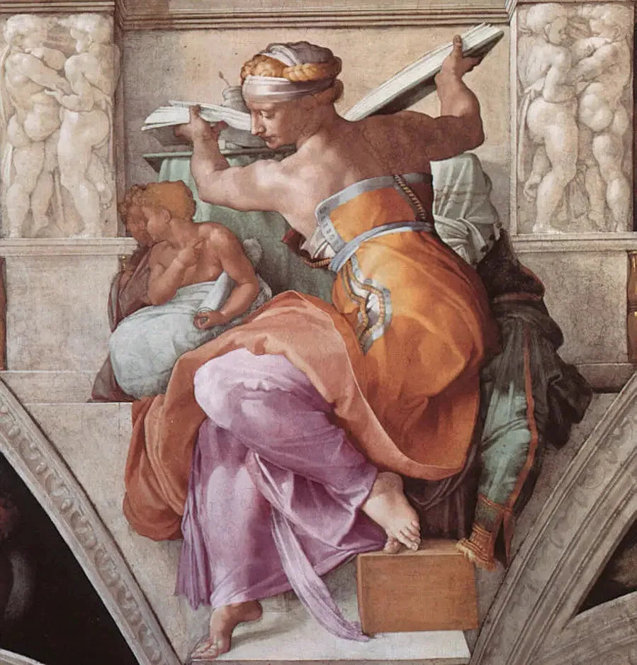 Den libyske Sibylle - Michelangelo