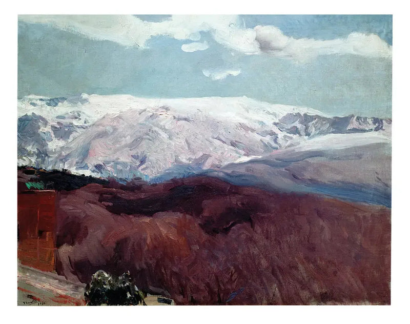 Sierra Nevada om vinteren - Joaquín Sorolla
