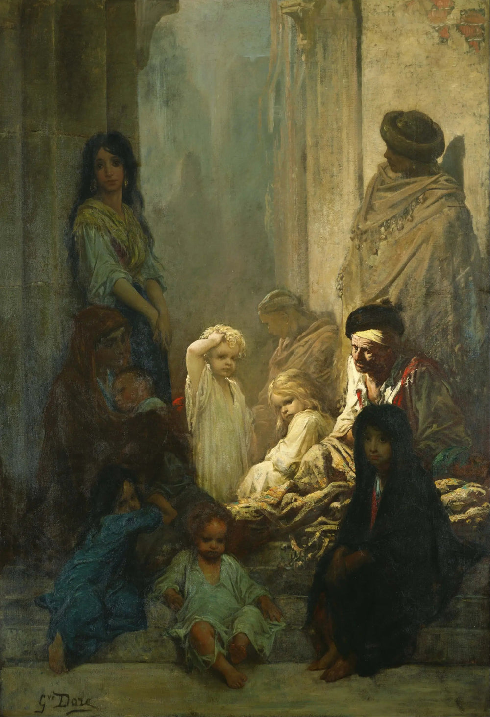 La Siesta, Mémoire d'Espagne - Gustave Doré image 1 reproduction d’œuvre d’art à l’huile