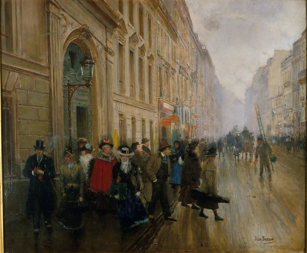 La sortie du conservatoire de musique - Jean Béraud image 1 tableau peint à l’huile sur toile