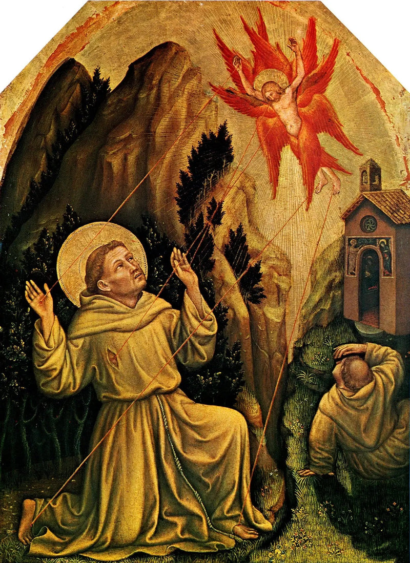 Stigmatiseringen av Saint François - Gentile da Fabriano