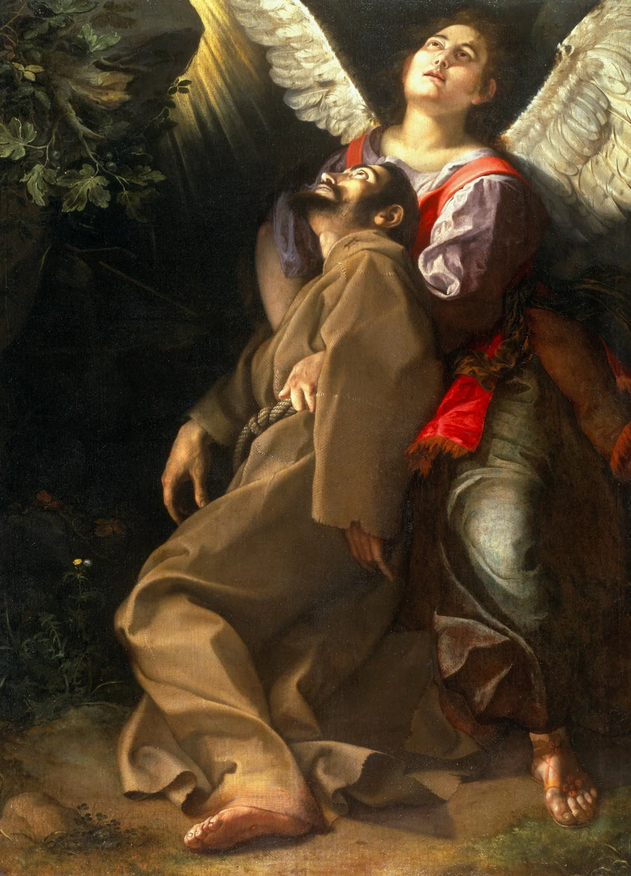 Stigmatiseringen av Saint François - Orazio Gentileschi
