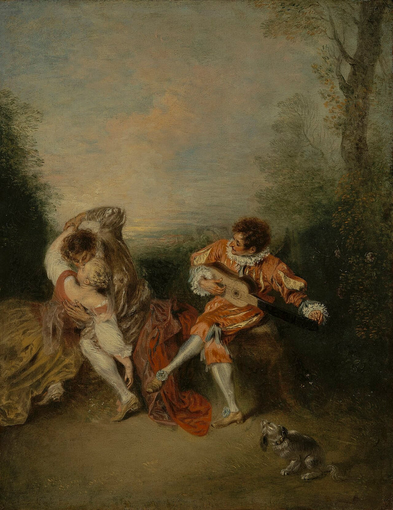 Overraskelsen - Antoine Watteau